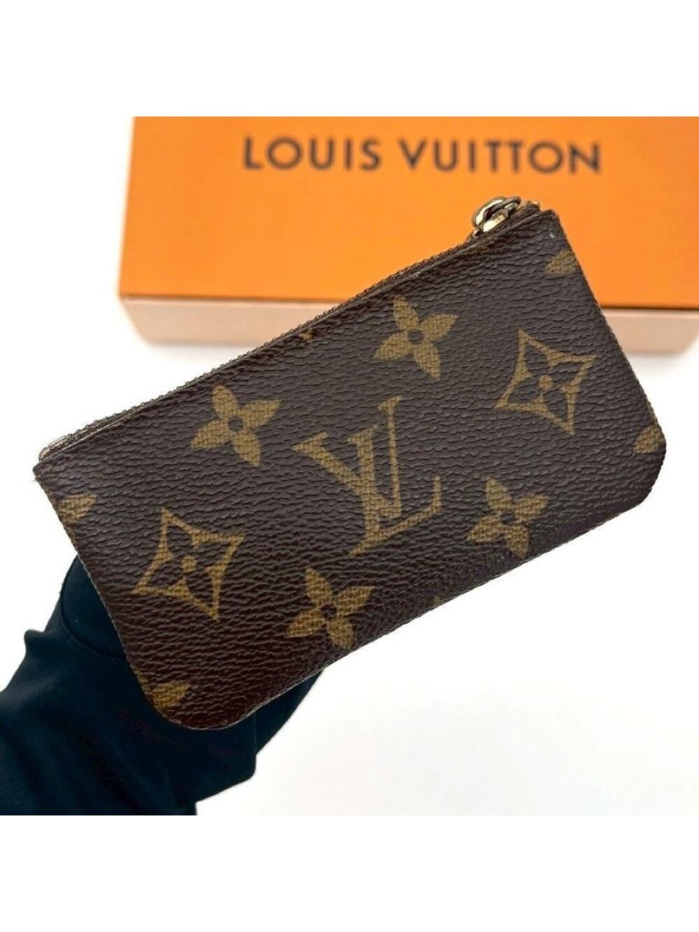 ★SOLD★ Louis Vuitton Pochette Cles Monogram Coin Case Key Purse - Picture 2 of 8